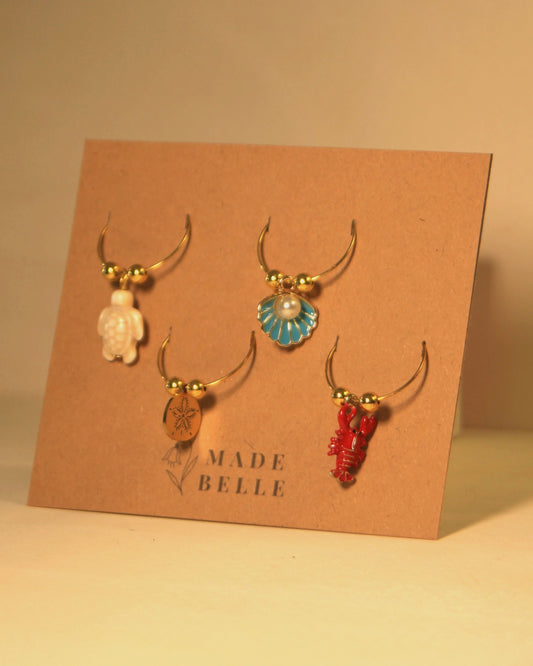 The Painted Tide Wine Charm Set